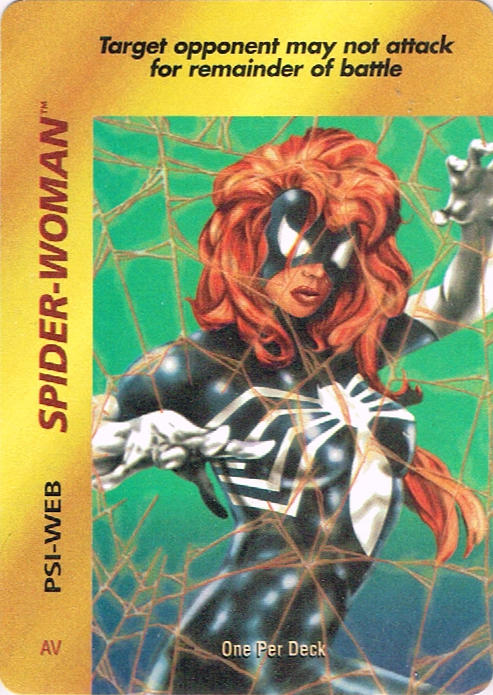 Details about   1995 Marvel OverPower #202 Spider-Woman Web Lines C 