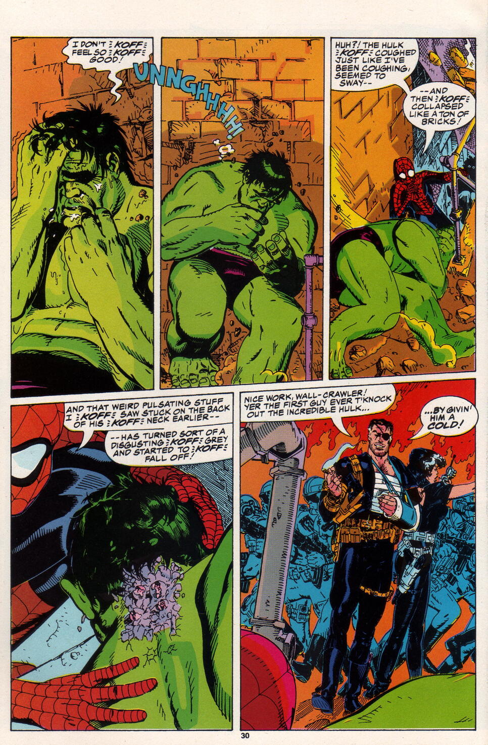 USA,1989 Marvel Fanfare # 47 Spiderman & Hulk Michael Golden 