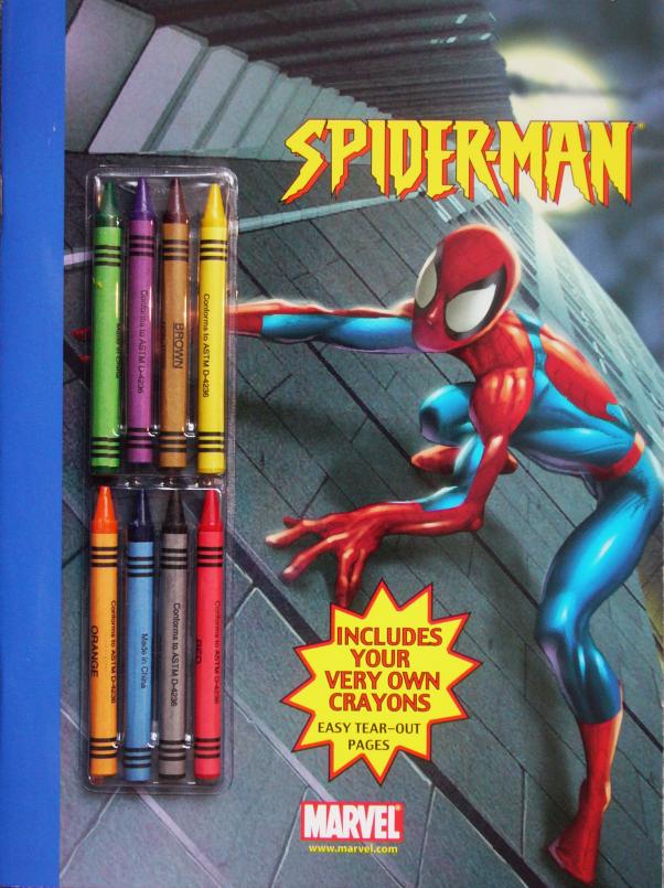 SPIDERMAN Coloring & Activity Books by MARVEL 2002 (2 in lot)