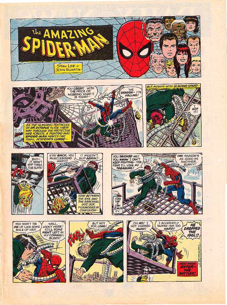 SpiderMan Newspaper Strip 28 February 1977 8 May 1977